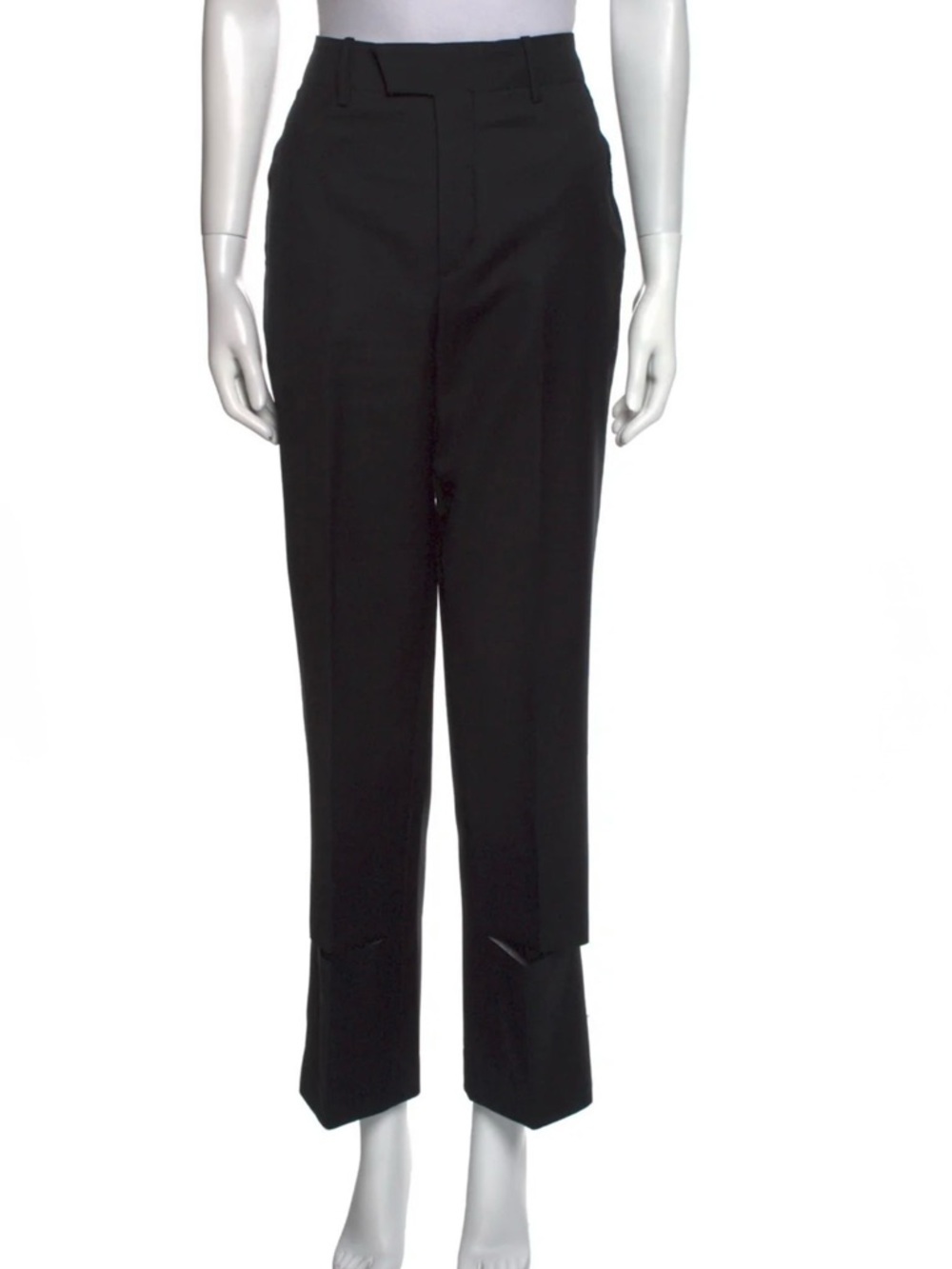 ADER Error SS21 Black Wool Wide Leg Deconstructed Pants - Size A2